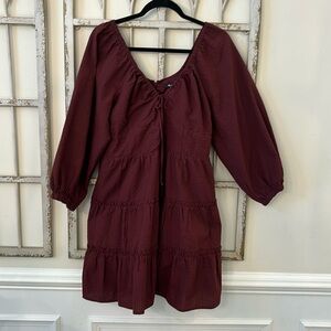 Madewell Burgundy Mini Dress